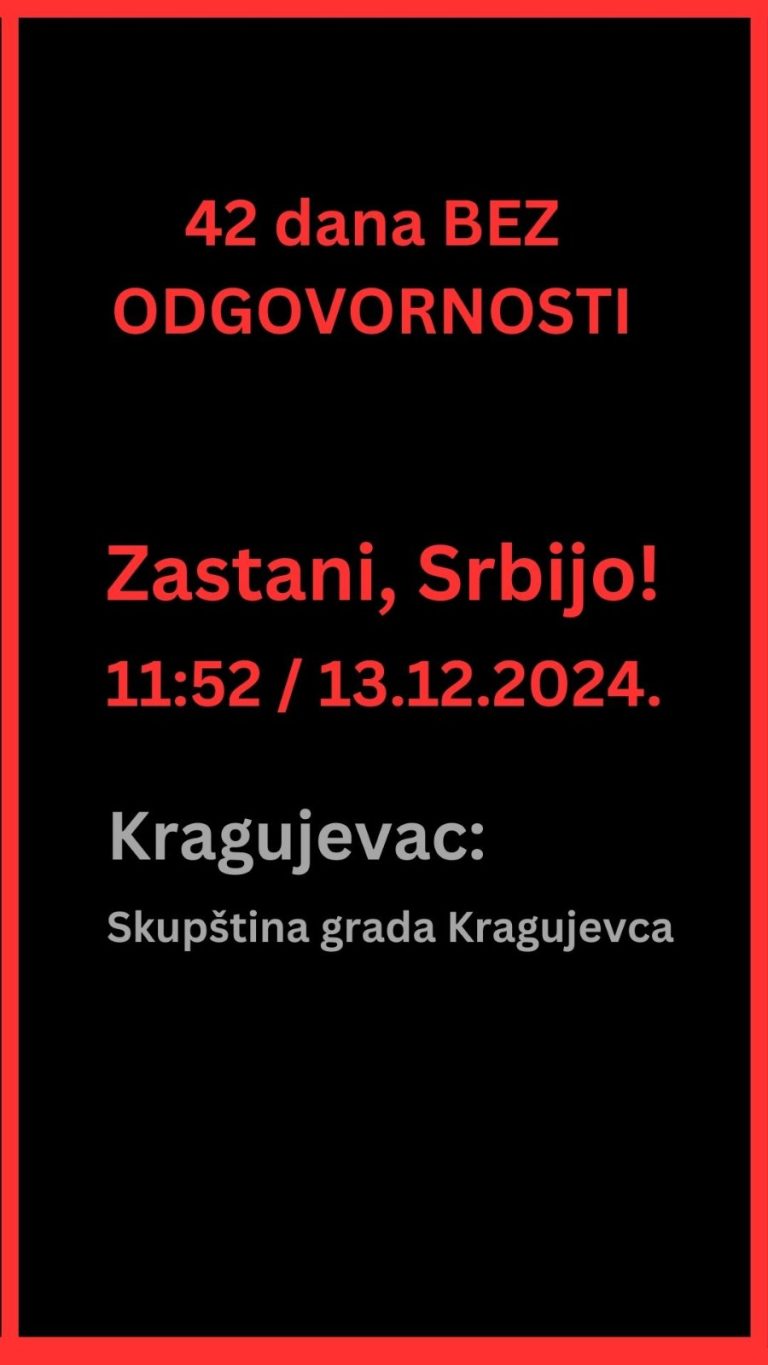 Zastani Srbijo Opozicija