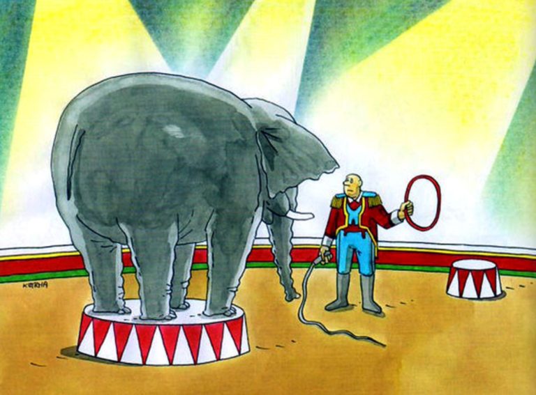 CIRKUSKI SATIRIKON: Dresura Humoreska Karikatura1